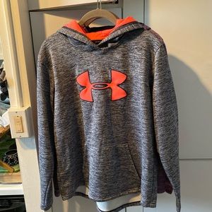 Under Armour blue/hot pink Logo hoodie size L